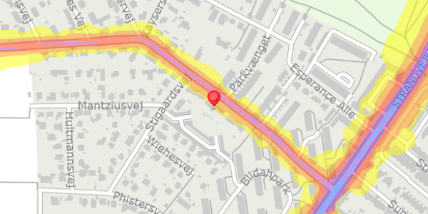 Trafikstøjkort på Maglemosevej 33, . , 2900 Hellerup