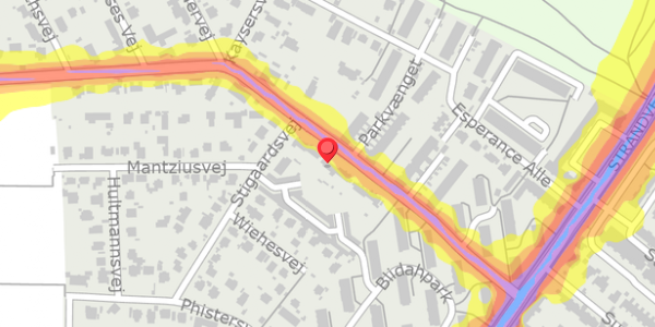 Trafikstøjkort på Maglemosevej 37, . , 2900 Hellerup