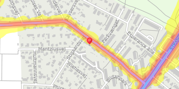 Trafikstøjkort på Maglemosevej 41, . , 2900 Hellerup