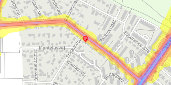 Trafikstøjkort på Maglemosevej 45, . , 2900 Hellerup