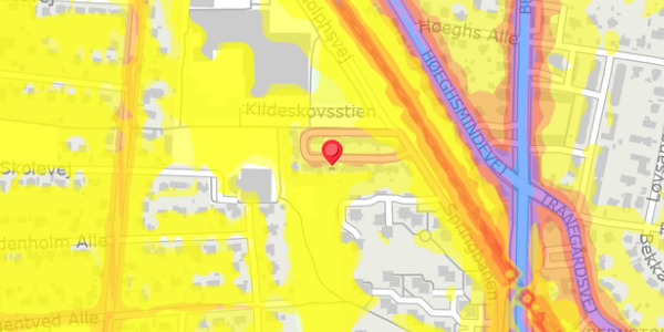 Trafikstøjkort på Springbanen 95, . , 2820 Gentofte