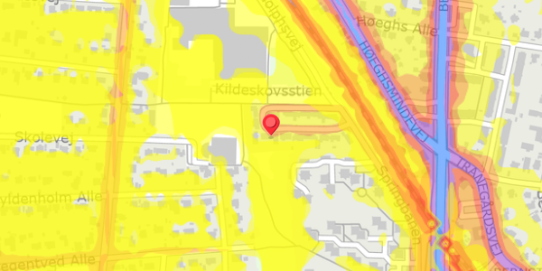 Trafikstøjkort på Springbanen 97, . , 2820 Gentofte