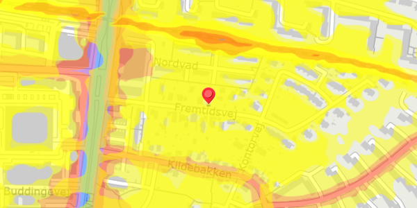 Trafikstøjkort på Fremtidsvej 21, 2860 Søborg