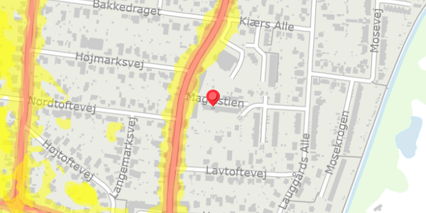 Trafikstøjkort på Maglestien 8, 2860 Søborg