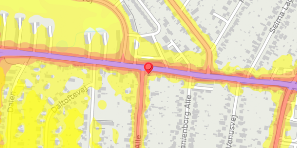 Trafikstøjkort på Mars Alle 1, . , 2860 Søborg