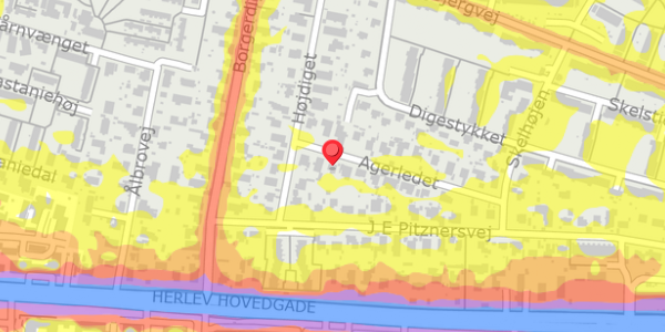Trafikstøjkort på Agerledet 15, . , 2730 Herlev