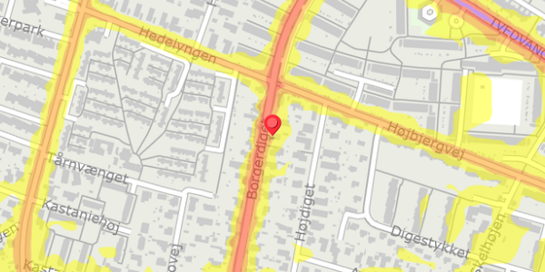 Trafikstøjkort på Borgerdiget 30, . , 2730 Herlev