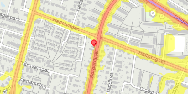 Trafikstøjkort på Borgerdiget 39A, 2730 Herlev