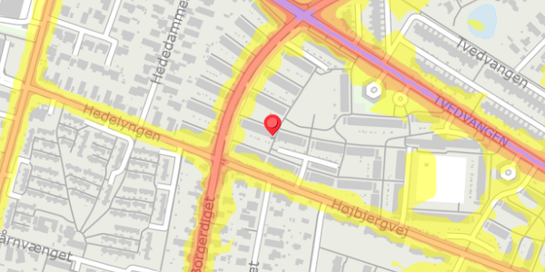 Trafikstøjkort på Borgerdiget 50B, 2730 Herlev