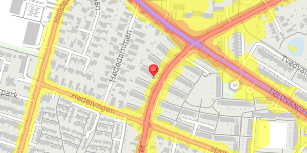 Trafikstøjkort på Borgerdiget 67B, 2730 Herlev