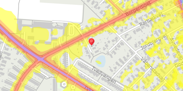 Trafikstøjkort på Borgerdiget 106, . , 2730 Herlev