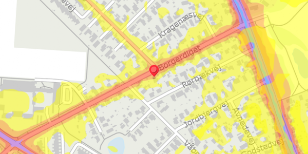 Trafikstøjkort på Borgerdiget 122, . , 2730 Herlev