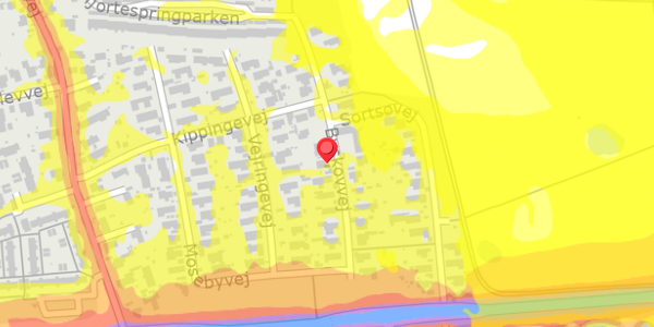 Trafikstøjkort på Byskovvej 31, 2730 Herlev