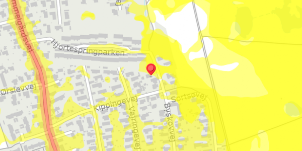 Trafikstøjkort på Byskovvej 43, 2730 Herlev