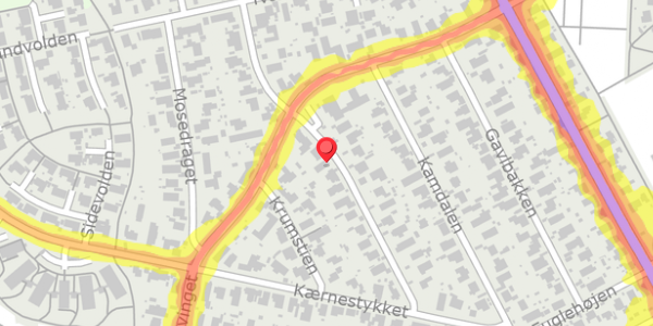 Trafikstøjkort på Dalbugten 19, 2730 Herlev