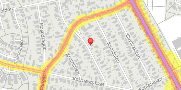 Trafikstøjkort på Dalbugten 22, 2730 Herlev