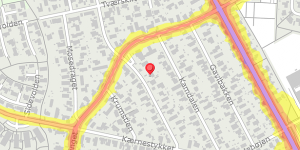 Trafikstøjkort på Dalbugten 24, 2730 Herlev