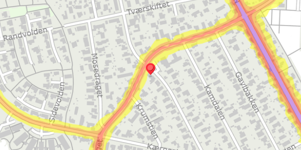 Trafikstøjkort på Dalbugten 25, 2730 Herlev