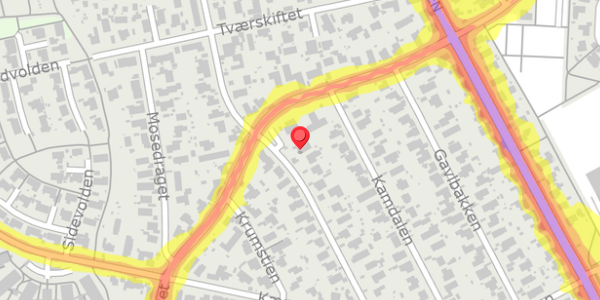 Trafikstøjkort på Dalbugten 28, 2730 Herlev
