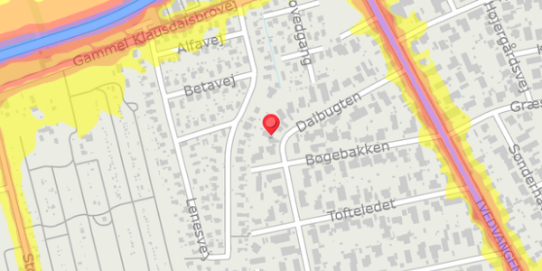 Trafikstøjkort på Dalbugten 55, 2730 Herlev