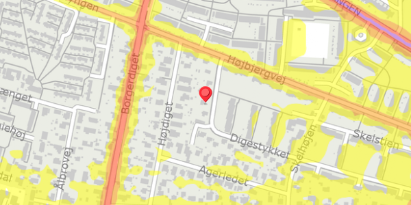 Trafikstøjkort på Digestykket 101, 2730 Herlev