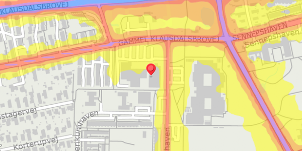 Trafikstøjkort på Dildhaven 49, 2730 Herlev