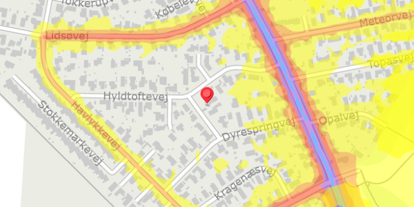 Trafikstøjkort på Flintingevej 6, . , 2730 Herlev