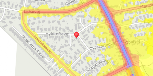 Trafikstøjkort på Flintingevej 7, . , 2730 Herlev