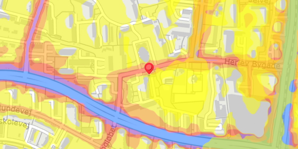 Trafikstøjkort på Herlev Bygade 39, 2730 Herlev