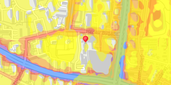 Trafikstøjkort på Herlev Torv 21, 1. th, 2730 Herlev