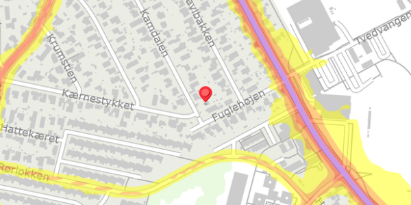 Trafikstøjkort på Kamdalen 4, . , 2730 Herlev