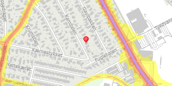 Trafikstøjkort på Kamdalen 10, . , 2730 Herlev