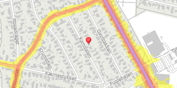Trafikstøjkort på Kamdalen 22, . , 2730 Herlev