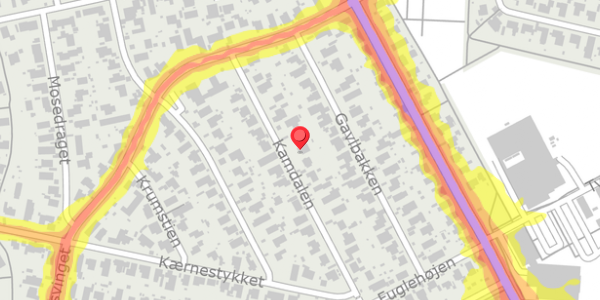 Trafikstøjkort på Kamdalen 24, . , 2730 Herlev