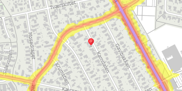 Trafikstøjkort på Kamdalen 25, . , 2730 Herlev
