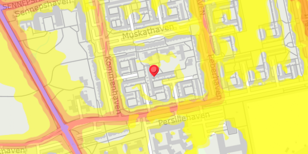 Trafikstøjkort på Persillehaven 91, 2730 Herlev