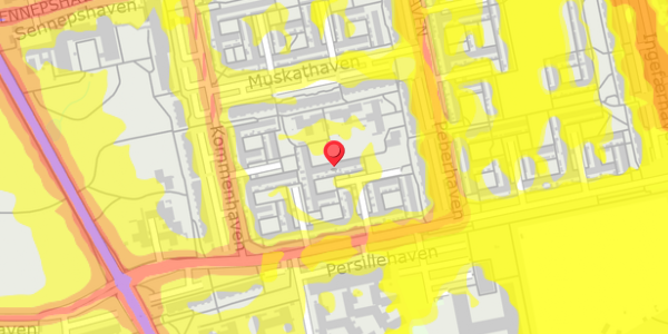 Trafikstøjkort på Persillehaven 99, 2730 Herlev