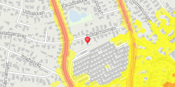Trafikstøjkort på Pusterholmen 19B, . , 2730 Herlev