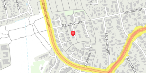 Trafikstøjkort på Randvolden 32, . , 2730 Herlev