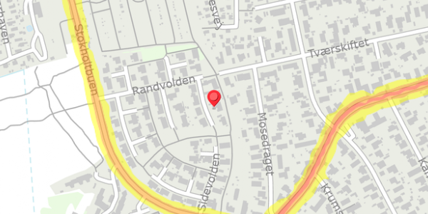 Trafikstøjkort på Randvolden 50, . , 2730 Herlev