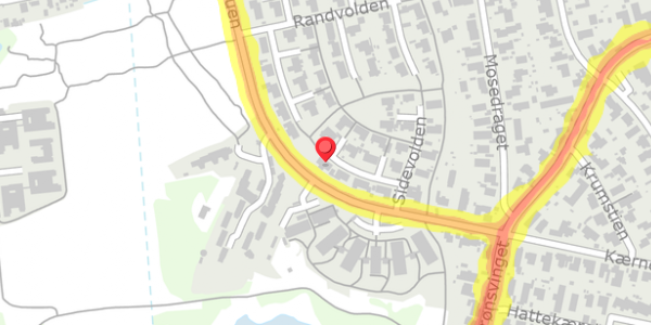 Trafikstøjkort på Sidevolden 7, 2730 Herlev