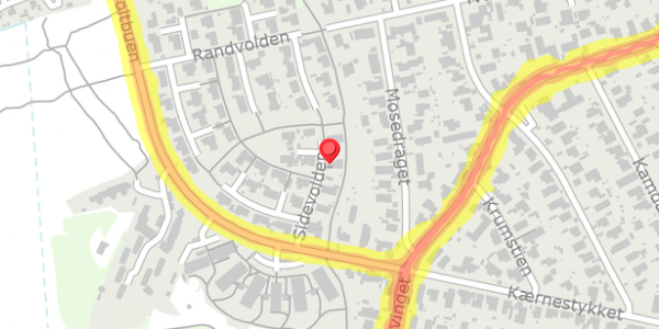 Trafikstøjkort på Sidevolden 8, 2730 Herlev