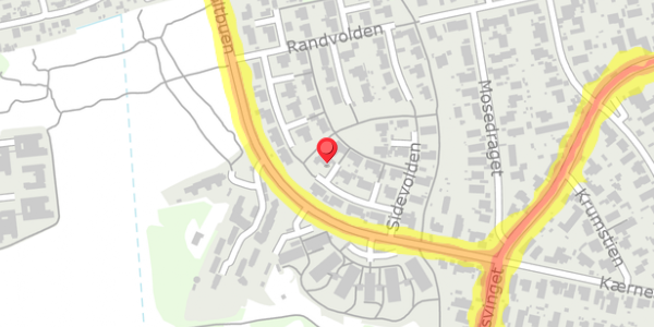 Trafikstøjkort på Sidevolden 9, 2730 Herlev