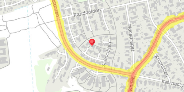 Trafikstøjkort på Sidevolden 13, 2730 Herlev