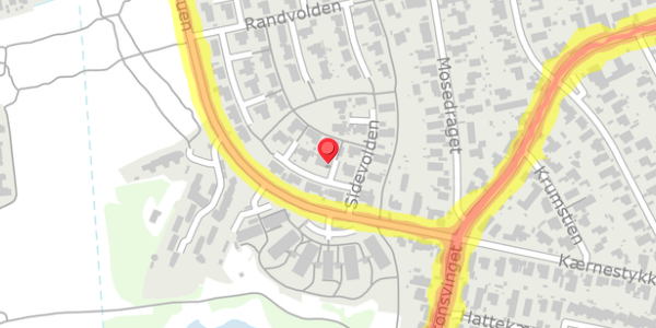 Trafikstøjkort på Sidevolden 17, 2730 Herlev