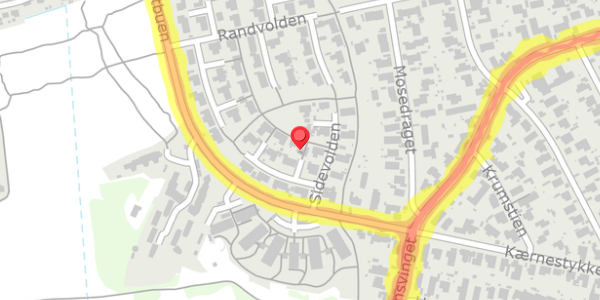 Trafikstøjkort på Sidevolden 19, 2730 Herlev