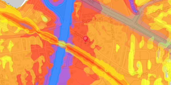Trafikstøjkort på Sonatevej 21, 2730 Herlev