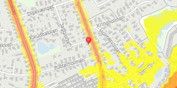 Trafikstøjkort på Sortemosevej 27, 2730 Herlev