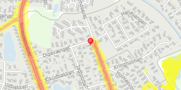 Trafikstøjkort på Sortemosevej 47, . , 2730 Herlev