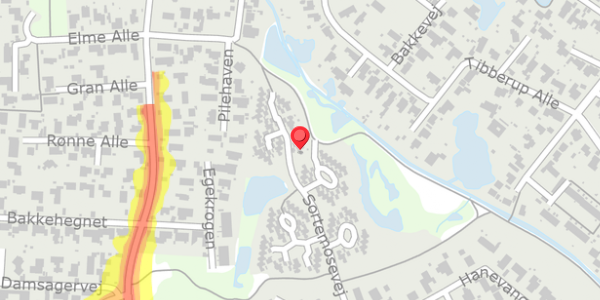 Trafikstøjkort på Sortemosevej 116, . , 2730 Herlev